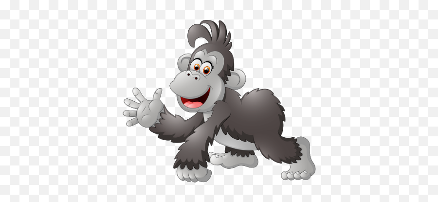 Baby Gorilla Pic Cartoon Png Image - Happy Cartoon Gorilla,Gorilla Cartoon  Png - free transparent png images 