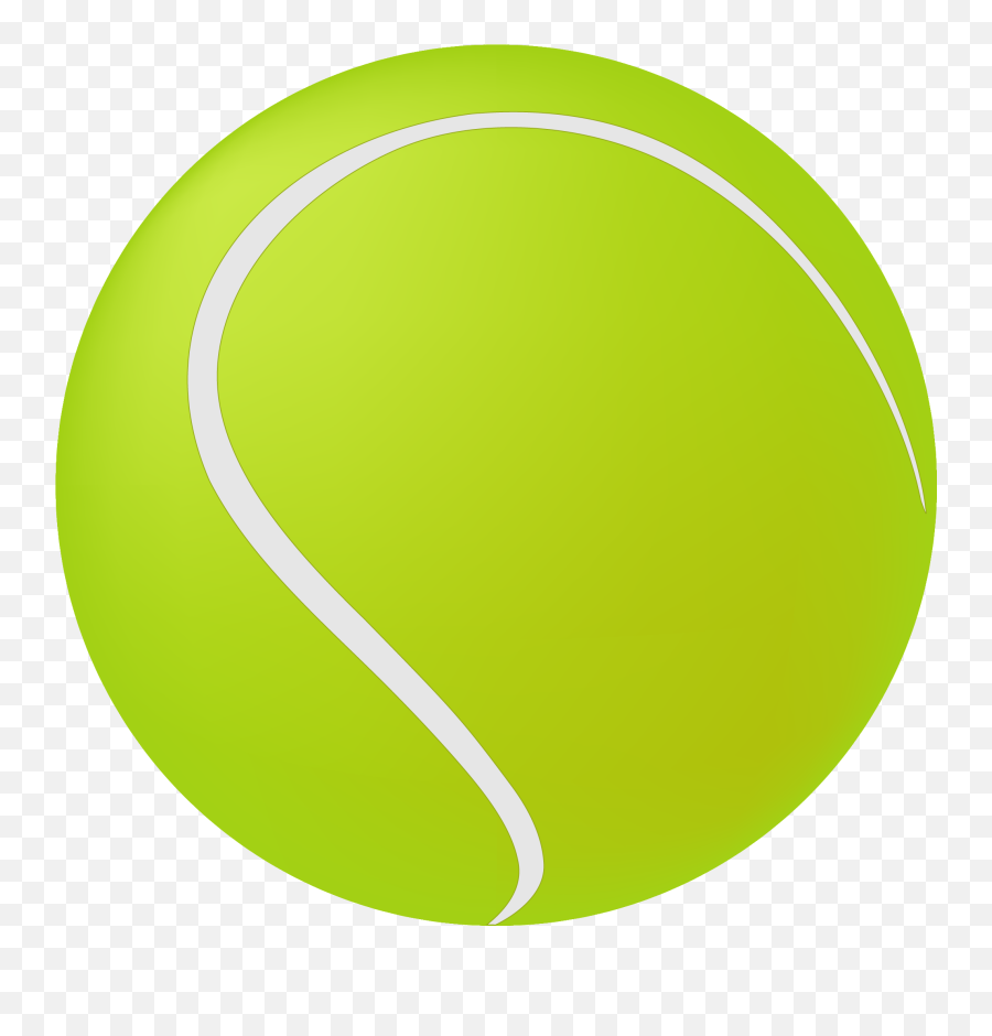 Tennis Ball Green Circle - Cartoon Tennis Ball Transparent Png,Tennis Ball Transparent
