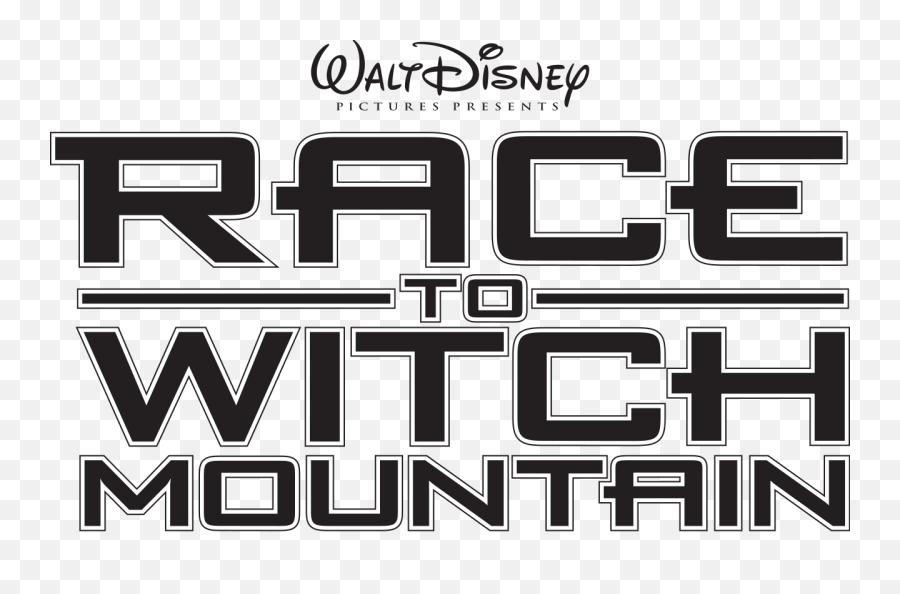 Race To Witch Mountain Logo Black - Race To Witch Mountain Walt Disney Png,Mountain Logo