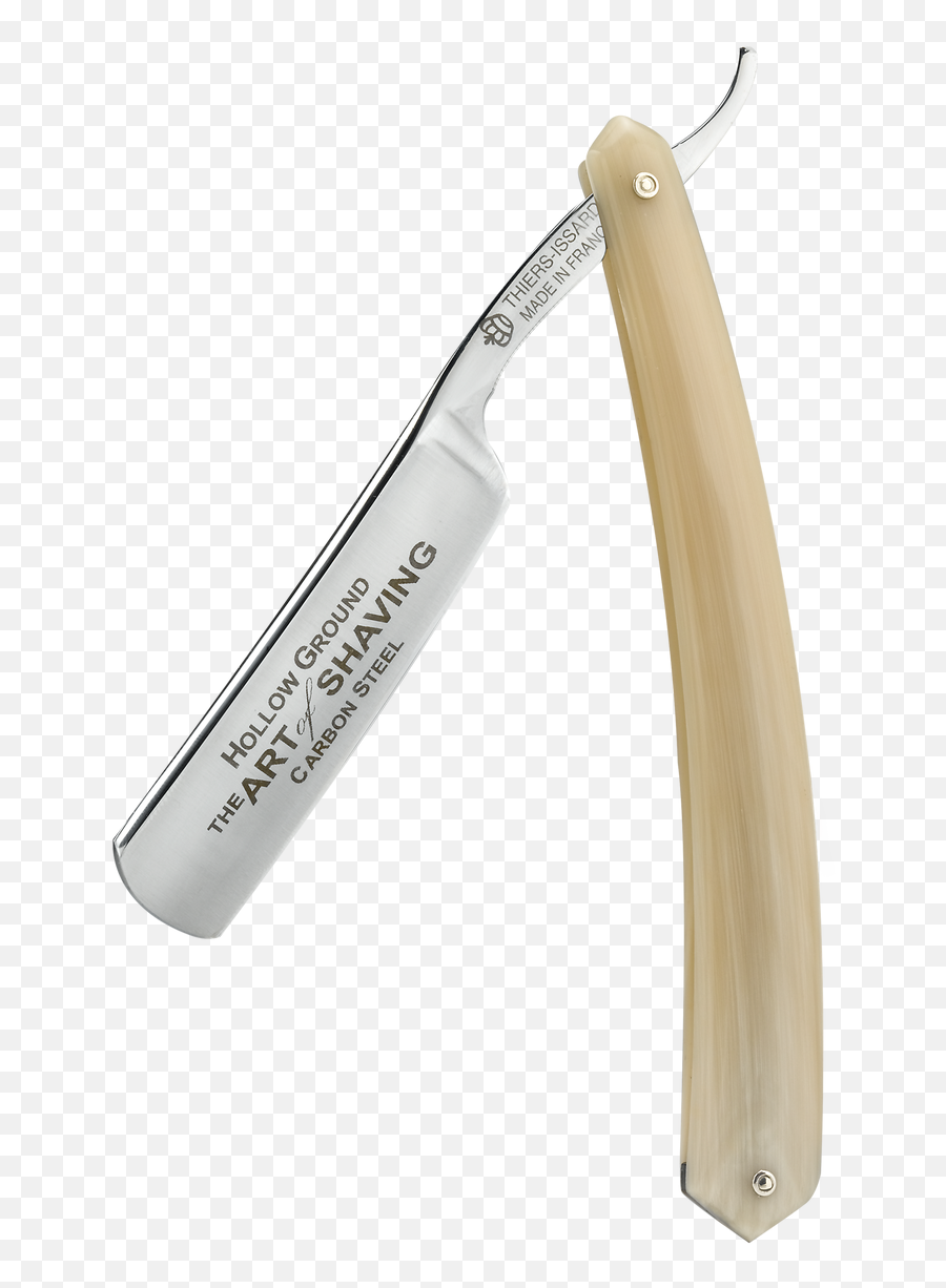 Bovine Horn Blade Straight Razor - Straight Razor Png,Barber Razor Png