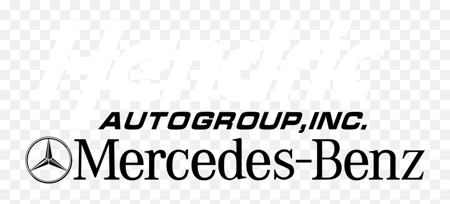Hendrick Mercedes Benz Logo Black And White 642 094 04 80 Poster Png - benz Logo