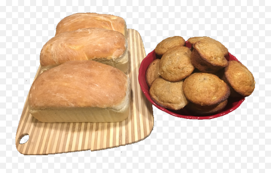 Download Hd Homemade Bread And Muffin Pngs Featuring - Hard Dough Bread,Bread Transparent