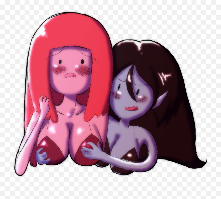 Download Princess Bubblegum And Marceline Adventure Time - Adventure Time Princess Bubblegum X Marceline Fanart Png,Princess Bubblegum Png