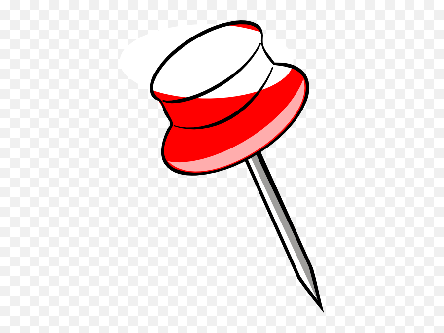 Tack Red Clip Art - Vector Clip Art Online Pin Clip Art Png,Tack Png