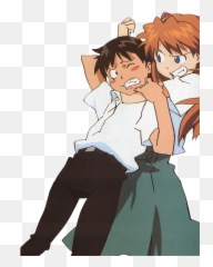 Download Hd Png Asuka Langley Soryu - Asuka And Shinji Png,Asuka Png