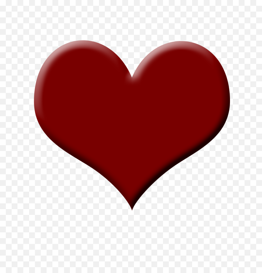 Dark Red Heart Clipart - Heart Png,Red Heart Transparent