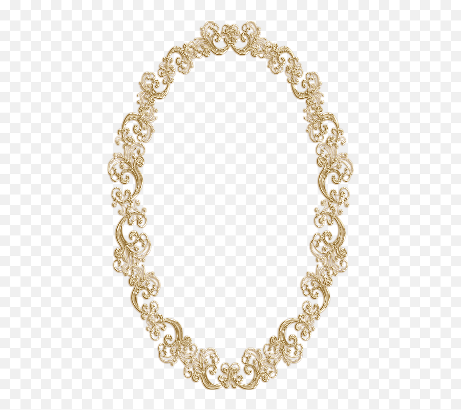 Frame Ornate Oval - Gold Circle Frame Vintage Png,Ornate Frame Png