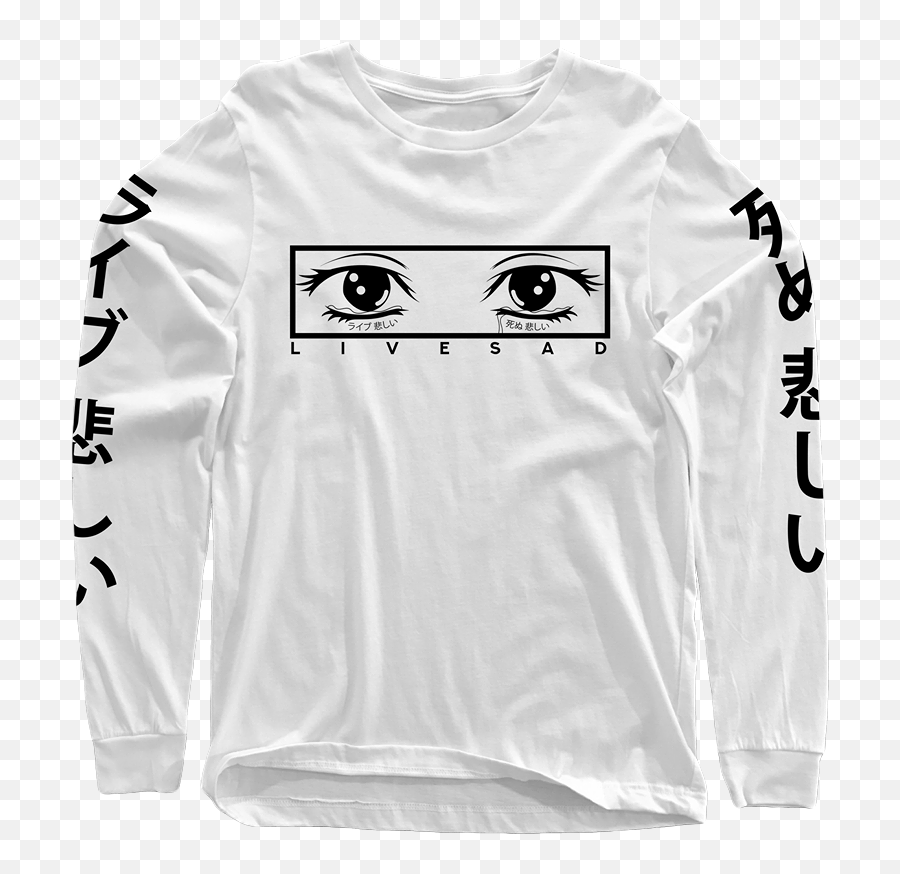 Download Hd Image Of Crying Eyes Long Sleeve - Adidas Girls Maluma And J Balvin T Shirts Png,Crying Eyes Png