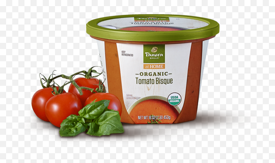 Panera Organic Tomato Bisque - Panera Tomato Basil Soup Png,Tomatoe Png