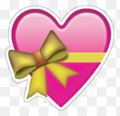 Heart Png Images Outline Emoji Pink - Transparent Background