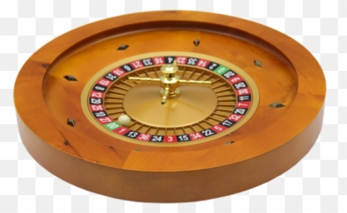 24105 - Wooden Roulette 18 Quartz Clock Png,Roulette Wheel Png