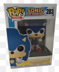 Pop Games 283 Sonic The Hedgehog With Ring Vinyl Figure - Sonic The Hedgehog Funko Pop png