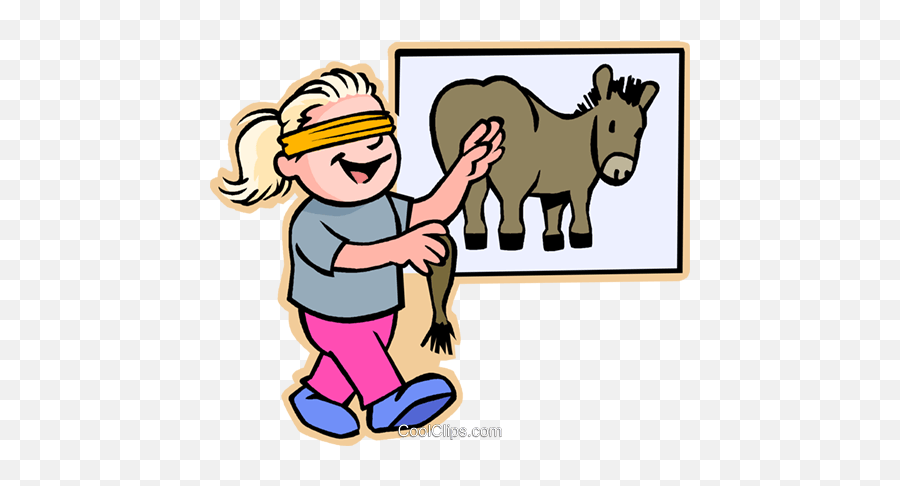 Pin The Tail - Pin The Tail On The Donkey Game Clipart Png,Donkey Transparent