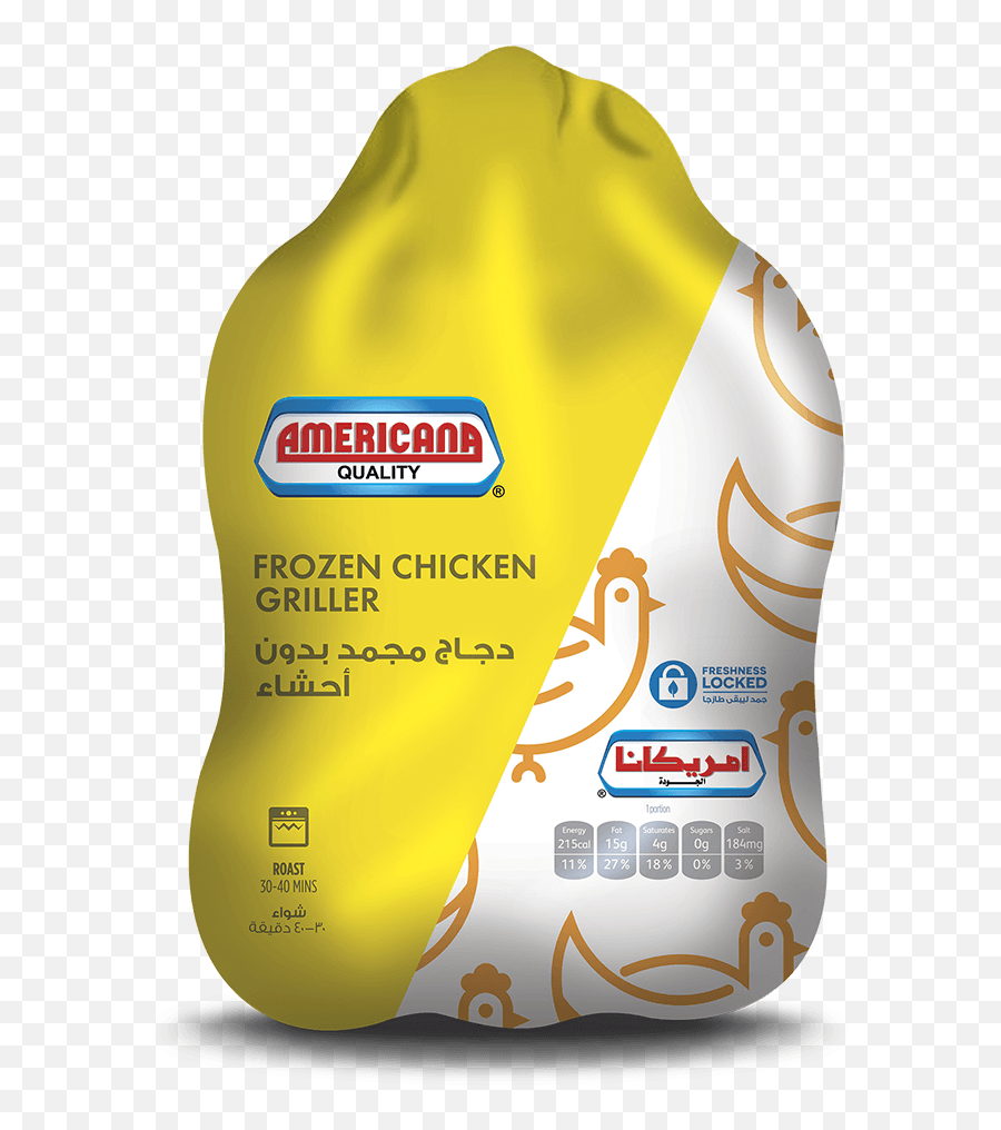 680101 Americana Frozen Whole Griller Chicken 1000g New - Americana Chicken 1100g Png,Frozen Logo Png