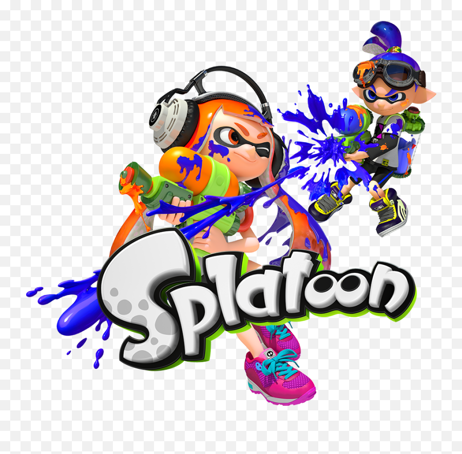 Download Splatoon Logo Hd Png - Inkling Girl And Inkling Boy,Splatoon Logo Png