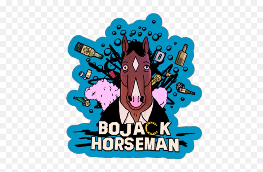 Bojack Horseman 2 Stickers For Whatsapp - Bojack Horseman Sticker Png,Bojack Horseman Png