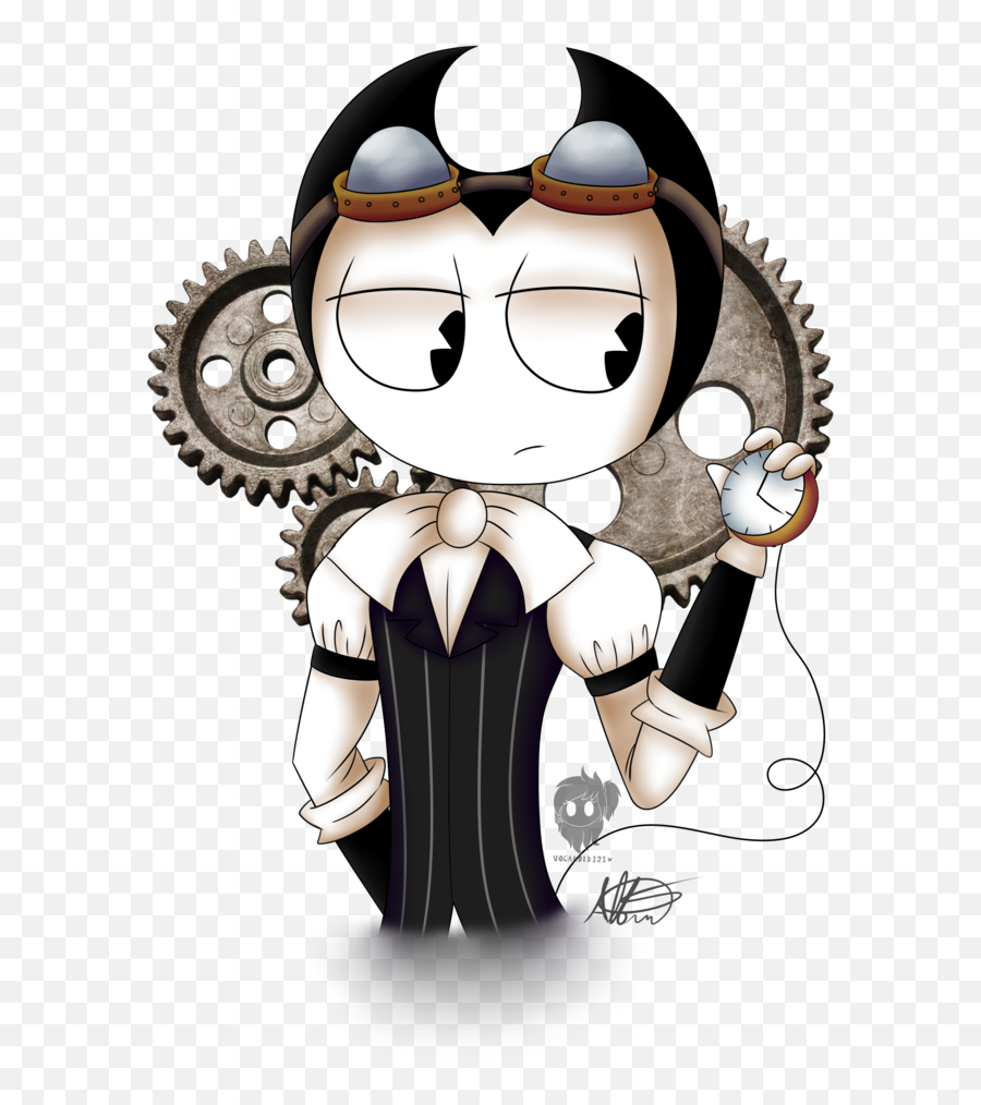 Potatoes Drawing Ink - Steampunk Bendy Transparent Cartoon Draw Bendy And The Ink Machine Png,Bendy Png