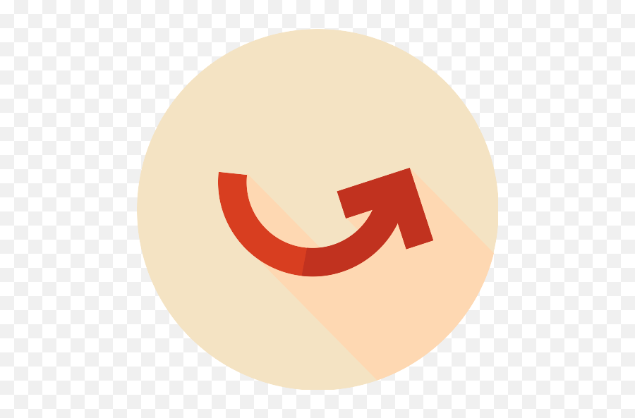 Curved Arrow Png Icon - Circle,Red Curved Arrow Png
