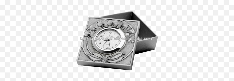 Orchid Trinket Box Cum Table Clock - Quartz Clock Png,Cum Png