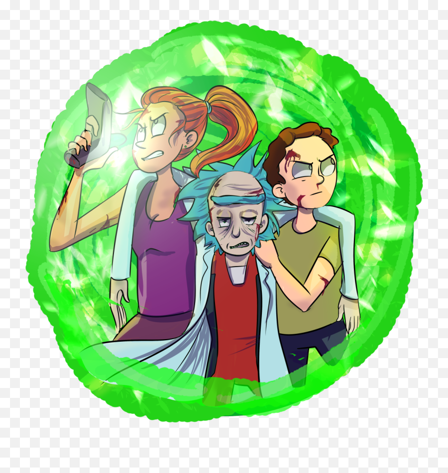 Download Rick And Morty Sanchez Green Cartoon Human - Rick And Morty Rick In Jail Png,Rick Sanchez Png