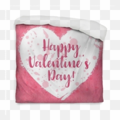 Download Hd Hand Drawn Watercolor Heart With Calligraphy - Cushion Png,Watercolor Heart Png