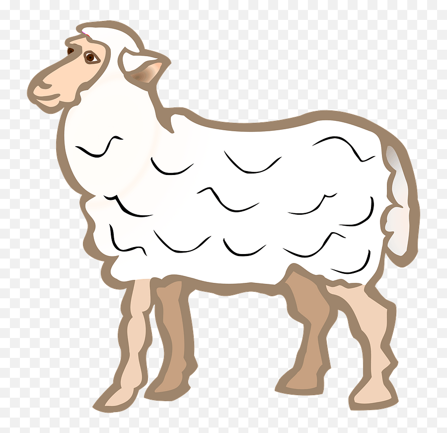 Clipart - Sheep Coloured Png,Sheep Transparent