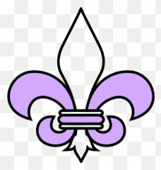 Download Hd Purple Clipart Fleur De Lis - Vector Fleur De Lis Png,Fleur De Lis Png