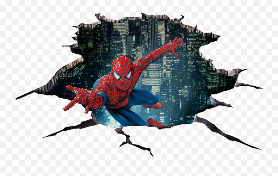 Starry Character Spider Fictional - Spiderman 3d Wall Sticker Png,Starry Night Png