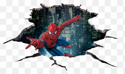 Starry Character Spider Fictional - Spiderman 3d Wall Sticker Png,Starry Night Png