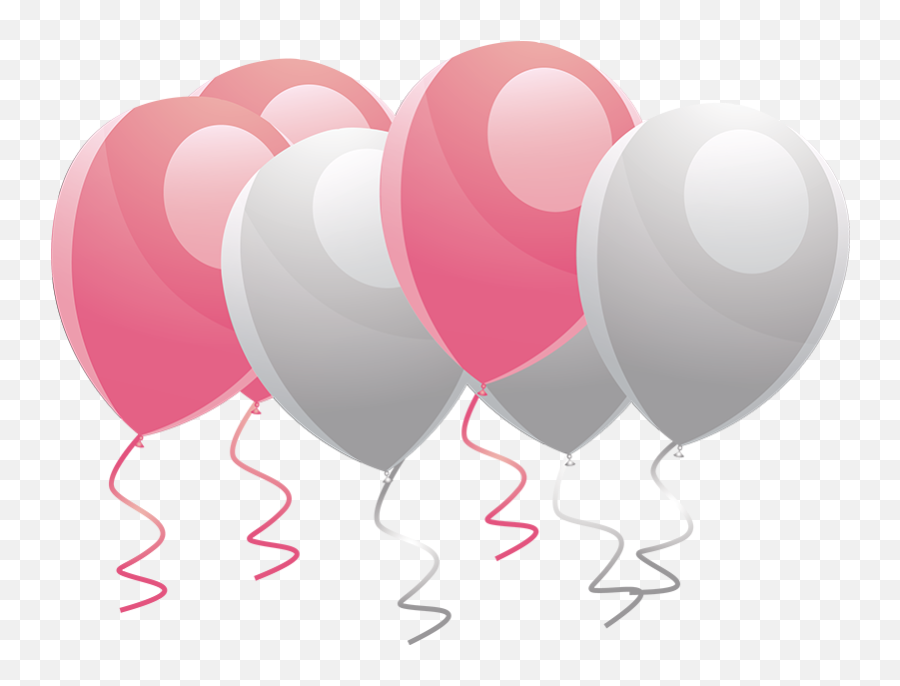 Download Helium Balloons - Pink Balloon Vector Png,Pink Balloons Png