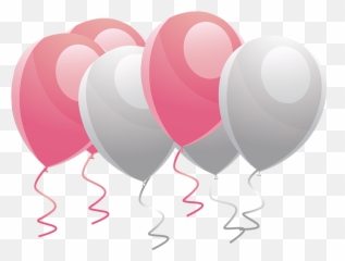 Download Helium Balloons - Pink Vector Png