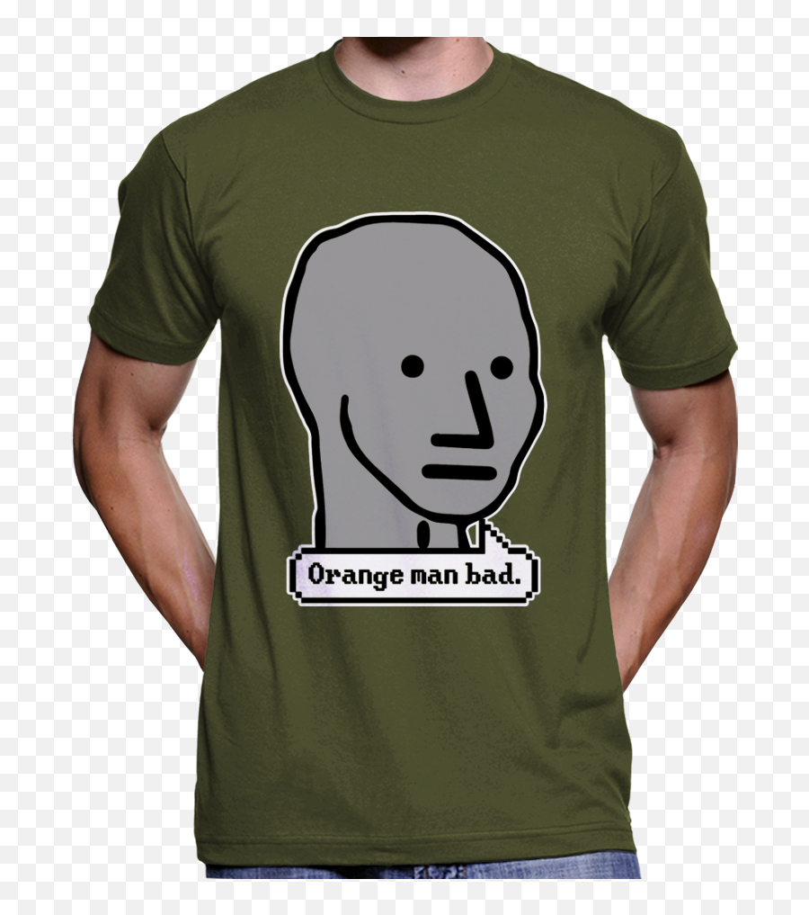 Orange Man Bad Npc Meme T - Shirt Culture Clash Clothing Boris Johnson T Shirts Png,Meme Man Transparent