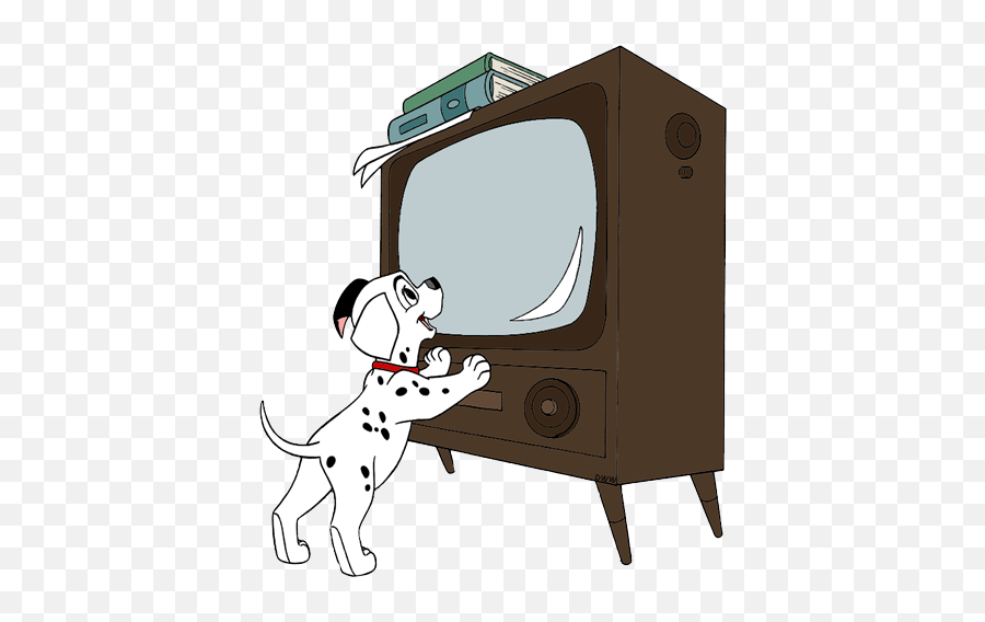 101 Dalmatians - Disney Cartoon Watching Tv Png Download 101 Dalmatians Coloring Pages,Cartoon Tv Png