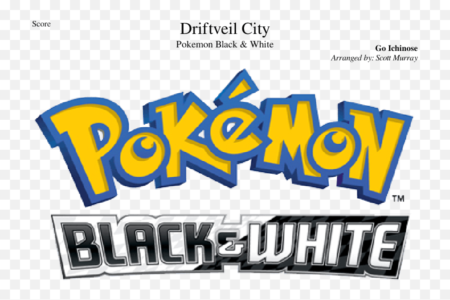 Pokemon Black White - Pokemon Presents 6 24 Png,Pokemon Logo Black And White