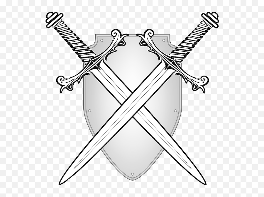 Clip Art - Crossed Swords Transparent Background Png,Swords Transparent