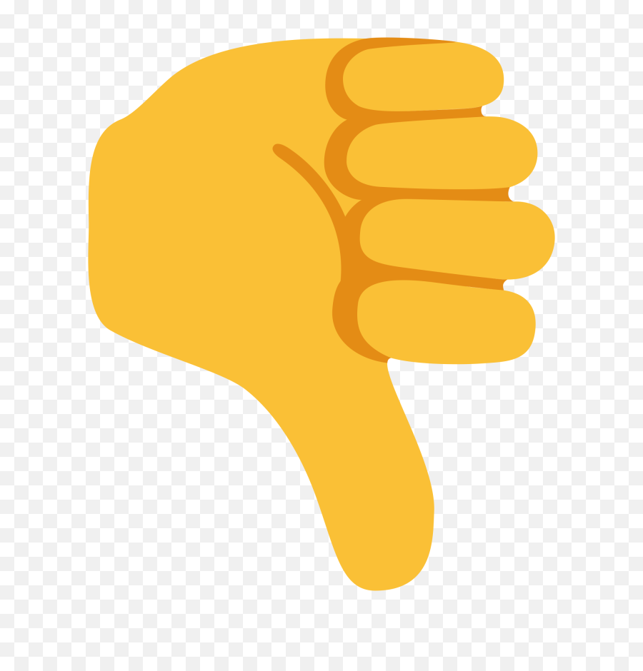 Fileemoji U1f44esvg - Wikimedia Commons Thumbs Down Emoji Transparent Png,Finger Emoji Png