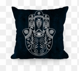 Hamsa Pillows Lookhuman - Yin Yang Pillows Png,Hamsa Png