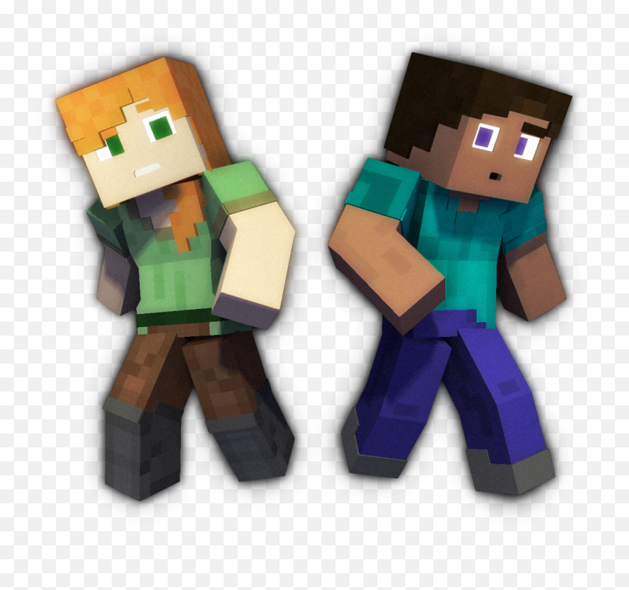Character Rig Template Update - Minecraft Steve And Alex Png,Steve Png