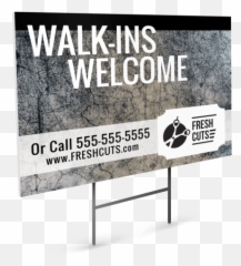 Hair Salon Walk - Yard Signs For png