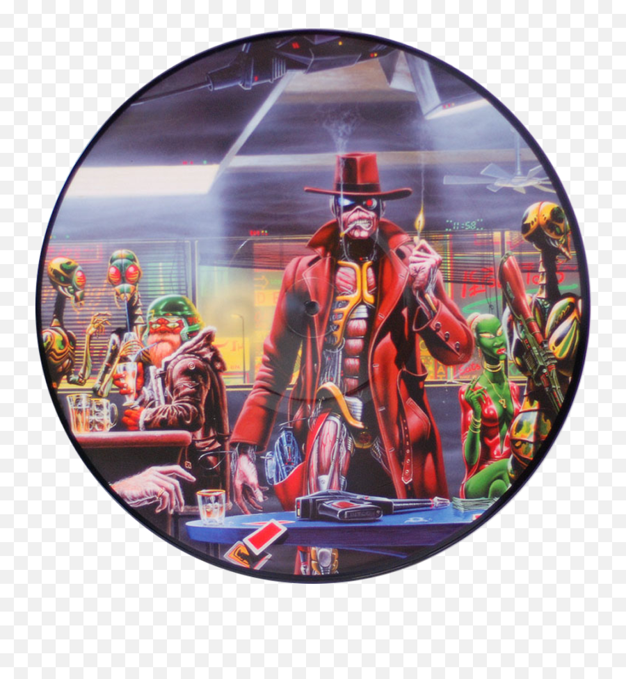 Iron Maiden Somewhere In Time Picture Disc - Stranger In A Strange Land Iron Maiden Png,Iron Maiden Icon