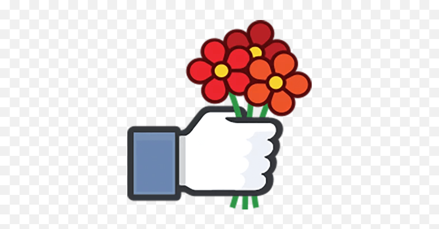 Icon Socialmedia Social Media Sticker By Irisxxxo - Facebook Thumb With Flowers Png,Messenger Icon Red Circle On Profile