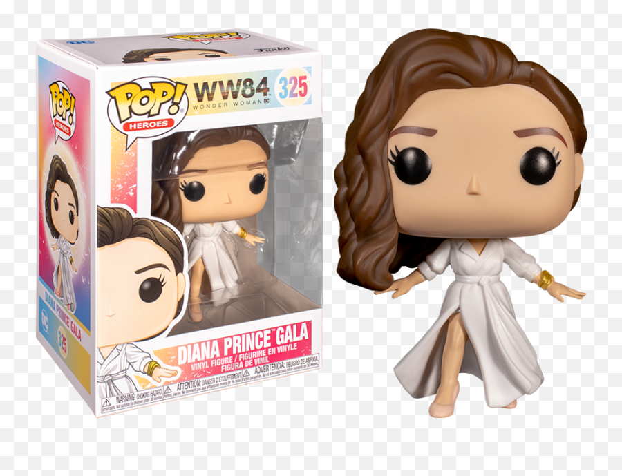 Funko Pop Wonder Woman 84 Diana Prince Gala 325 - Funko Wonder Woman White Dress Png,Diana Summoner Icon