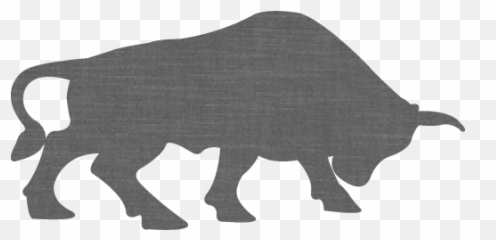 Grey Wall Bull 2 Icon - Transparent Black png