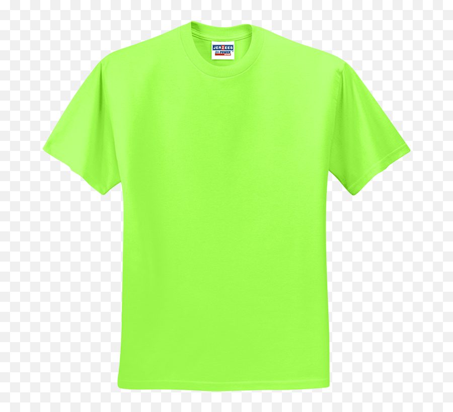 T - Jerzees Neon Green Shirt Png,Green Shirt Png