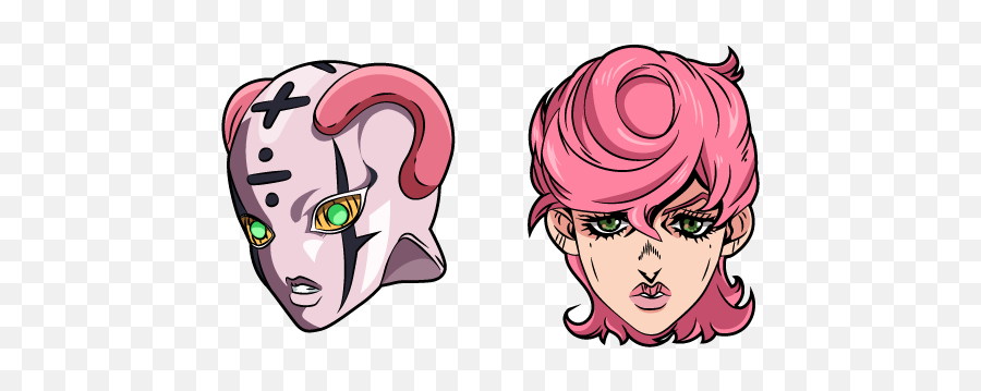 31 Jojou0027s Bizarre Adventure Cursors Custom Cursor Ideas In - Hair Design Png,Trish Una Icon