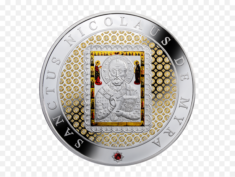 Niue - 2014 25 Nicholas Ag Collectible Coin Png,St Nicholas Of Myra Icon