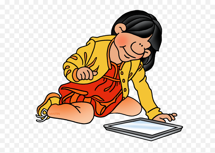 Download Free Girl Vector Tablet Clipart Hq Icon - Student Phillip Martin Clipart Png,Tablet Icon Free