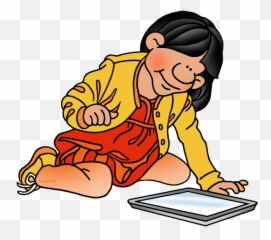 Download Free Girl Vector Tablet Clipart Hq Icon - Student Phillip Martin png