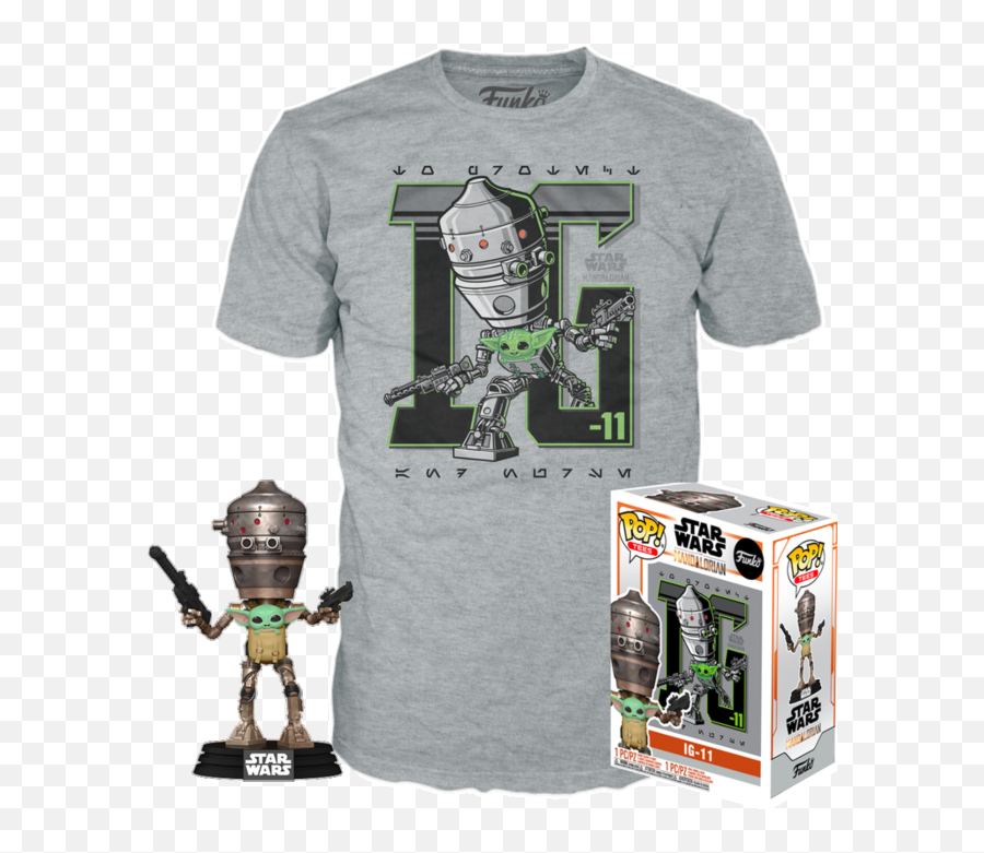 Funko Pop Star Wars The Mandalorian - Ig11 With The Child Ig 11 With Child Pop Png,Pop Icon Shirt
