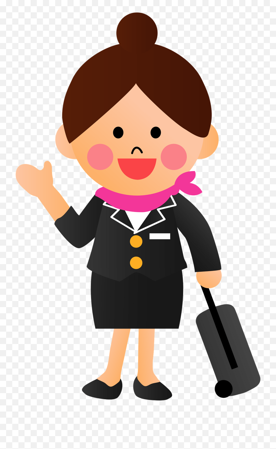Flight Attendant Icon Png Clipart Background Play - Flight Attendant Clip Art For Kids,Flight Icon Png